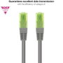 Nanocable Cable de red latiguillo CAT.6 UTP AWG26 CCA, 25 cm, Gris